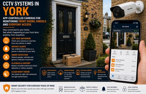 CCTV Systems in York: App-Controlled Cameras for Monitoring Front Doors, Parcels and Everyday Access