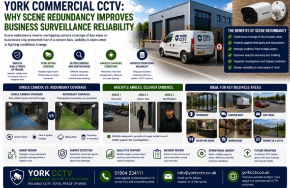 York Commercial CCTV: Why CCTV Scene Redundancy Improves Business Surveillance Reliability